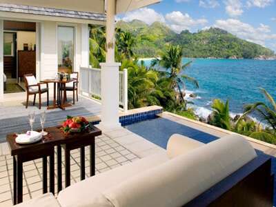 Banyan Tree Seychelles Intendance Bay View Pool Villa deck