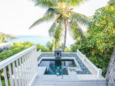 Banyan Tree Seychelles Intendance Bay View Pool Villa deck