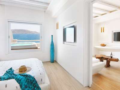 Cavo Tagoo Mykonos 2-Bedroom Suite with outdoor jacuzzi