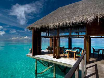 Conrad Maldives overwater restaurant