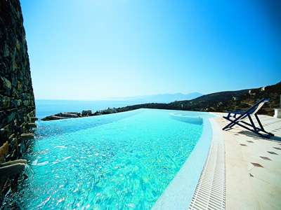 Elounda Gulf Villas Executive Spa Villa infinity pool and views