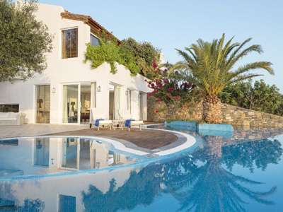 Elounda Gulf Villas Imperial Spa Villa pool with jacuzzi