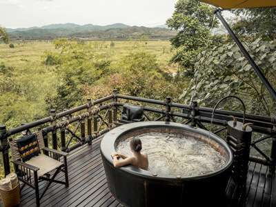 Four Seasons Tented Camp, Golden Triangle, hot tub