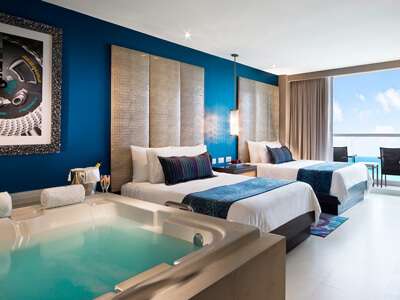 Hard Rock Hotel Cancun in-room jacuzzi