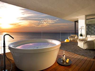 Hard Rock Hotel Ibiza Rock Star Suite terrace with jacuzzi