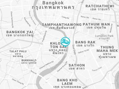 Peninsula Bangkok loaction on the map
