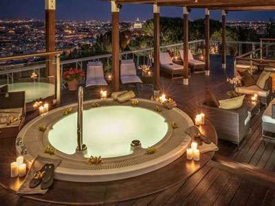 Rome Cavalieri rootop jacuzzi