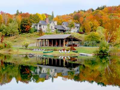 Twin Farms in fall