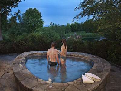 Twin Farms outdoor jacuzzi
