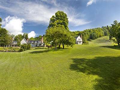 Twin Farms in summer
