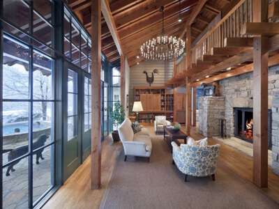 Twin Farms lounge