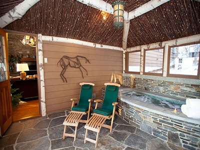Twin Farms outdoor jacuzzi