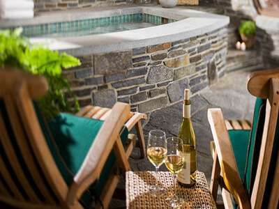 Twin Farms outdoor jacuzzi