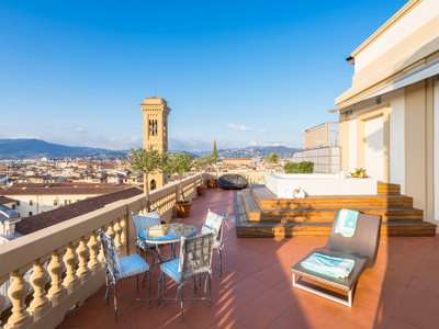 The Westin Excelsior Florence Belvedere Suite outdoor jacuzzi on terrace